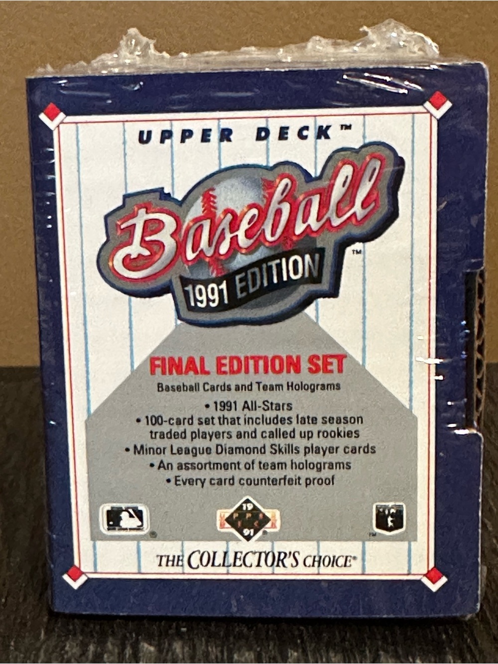 Upper Deck Baseball 1991 Edition Final Edition Set - Blue